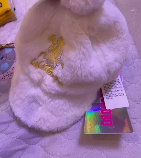 lalabobo正品毛绒帽 全新不议价 感...