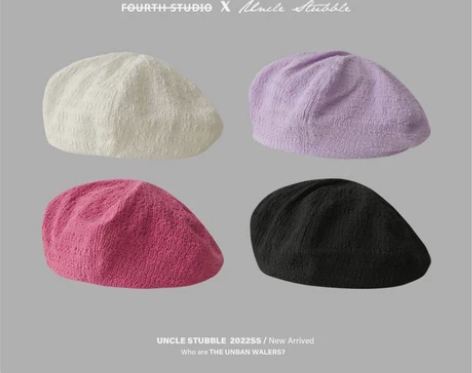 【特价清仓】韩国进口面料贝雷帽女生夏季薄款...