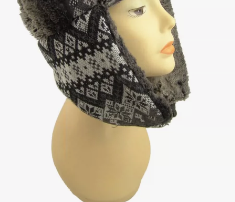 #041秋冬新款时尚保暖雷锋帽护耳帽冬帽羊...