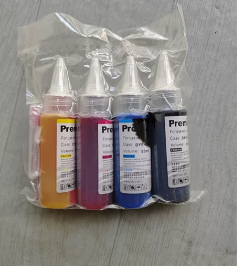 打印机墨水,五瓶未拆封,五瓶拆封只用了一点...