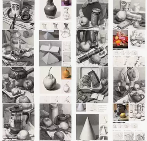 素描临摹卡电子档 408张，真实在用的！手...