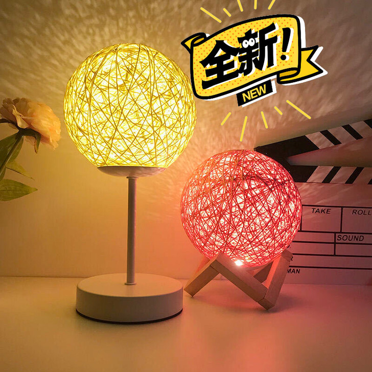 北欧网红台灯ins风卧室床头柜灯生日礼物创...