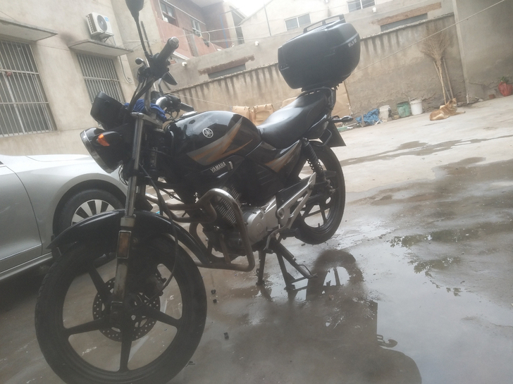 14年段庄雅马哈摩托车专卖店购买天剑125...