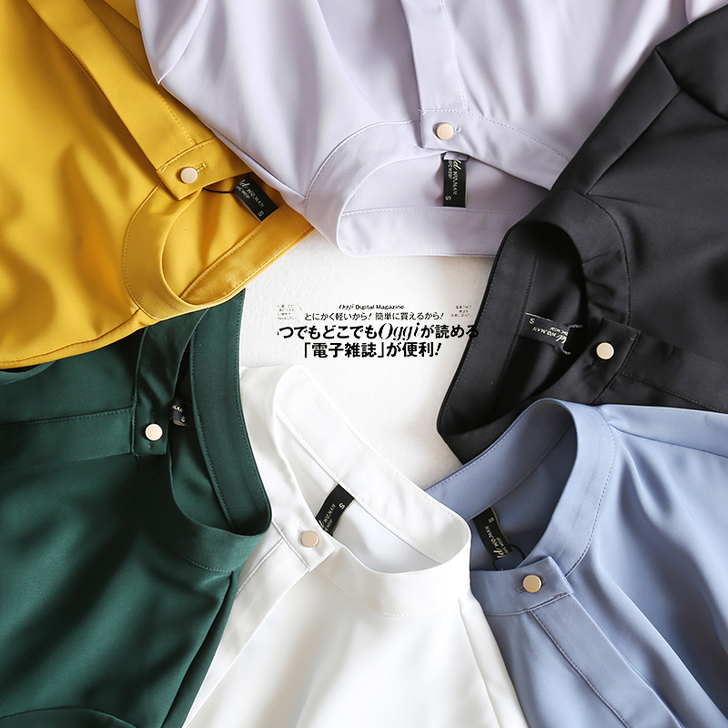 气质通勤外贸女装 春装新~基础款素色显瘦垂...