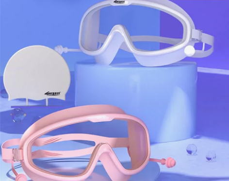 泳镜防水防雾高清专业近视男女士大框游泳眼镜...