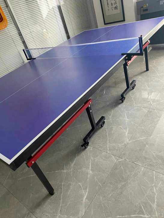 乒乓球桌可折叠带轮可移动国标尺寸成人运动乒...