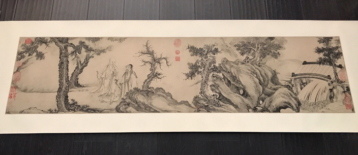 白莲社图，特价。张激《白莲社图》镜芯，辽宁...