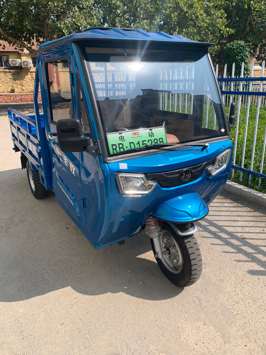 电动三轮车,5块水电瓶,重载王,斗长2米,...