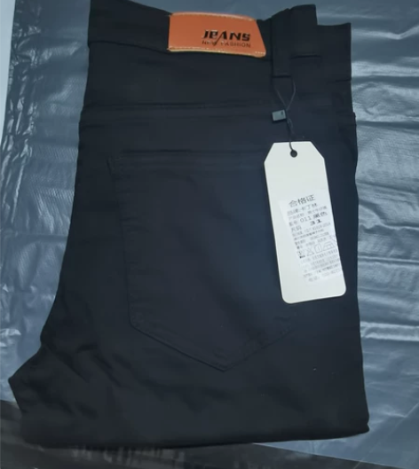 【亏本清仓】黑色牛仔裤男薄款小脚修身九分裤...