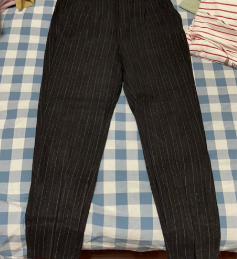 羊毛呢休闲裤，皮筋腰，适合120斤以下穿 ...
