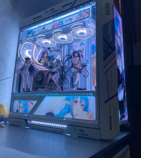 太阳神机箱 太阳神机箱蕾姆主题灯板 从零开...