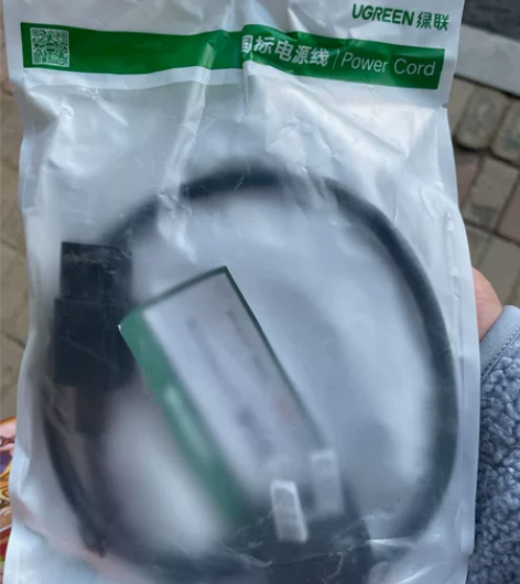 全新绿联电脑电源线三孔台式主机投影仪打印机...