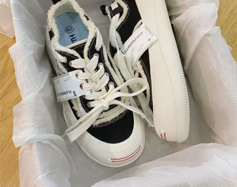 莓气泄漏 环球檀健次同款帆布鞋女夏款韩版设...