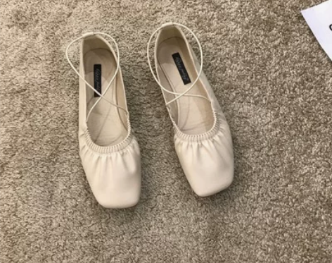 白色单鞋女鞋2022年春季春款孕妇鞋软底配...