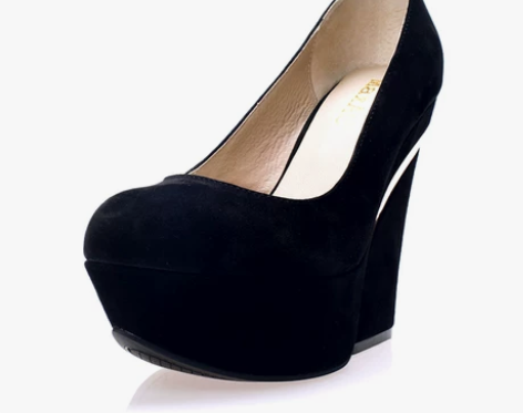 MaxAC美呈 真皮单鞋圆头厚底粗跟防水台...