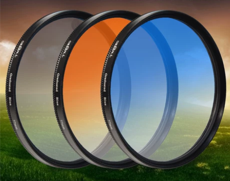 格林尔 渐变镜 77mm渐变滤镜 渐变蓝。...