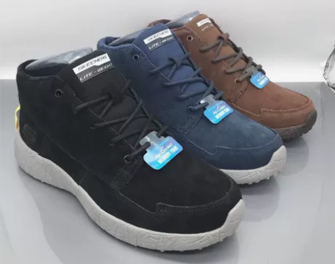 SK斯凯家冬季毛毛男鞋男士短靴雪地靴 内里...