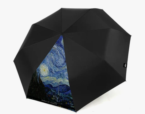 rabbituu双层星空自动雨伞男士学生创...