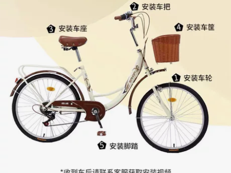 自行车女通勤单车上班代步轻便普通变速单速家...