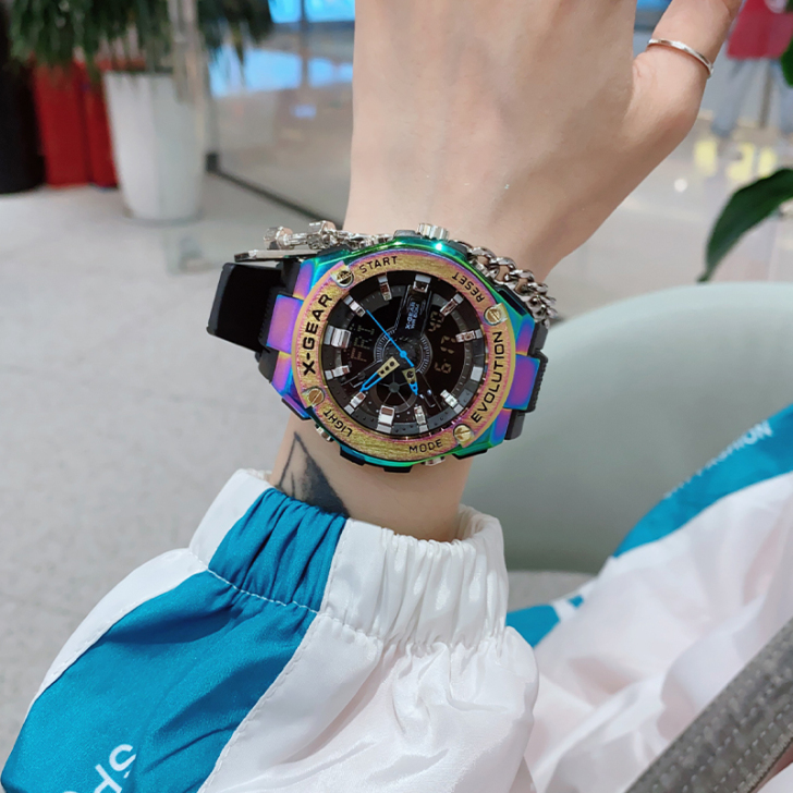 独角兽手表男电子表女ins风学生情侣潮流防...