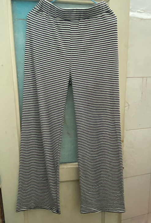 永远都不过时的网红条纹拖地裤不起球不变形，...