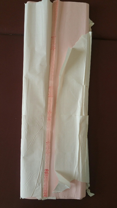 老宣纸，八九十年代的老宣纸，百灵牌，纯土法...