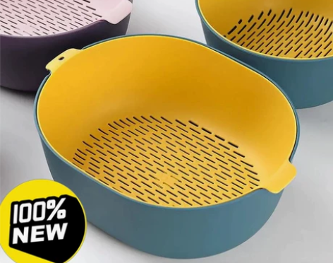 【超市疫情亏本清仓】 亏本包邮双层塑料沥水...