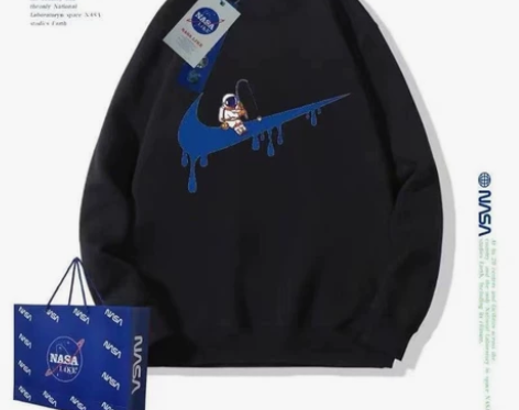 nasa联名卫衣男潮牌休闲宽松秋季情侣运动...