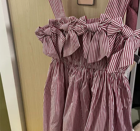 条纹背带裙（全新带吊牌） 可单穿也可各种搭...