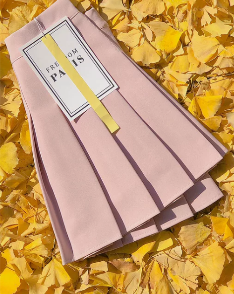 百褶裙 百褶裙短裙粉色女秋冬季学院风半身裙...