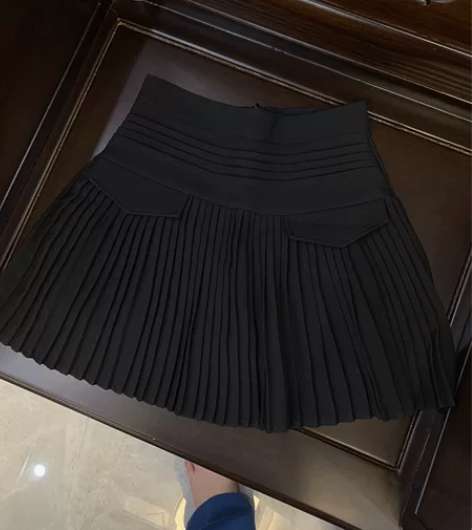 大码2021春夏设计感小众a字裙胖mm半身...