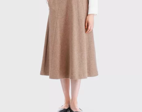 优衣库羊毛混纺大摆裙 400893 优衣…...