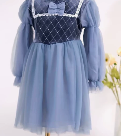 【全新包邮】女童春秋装冰雪奇缘公主裙蓬蓬网...