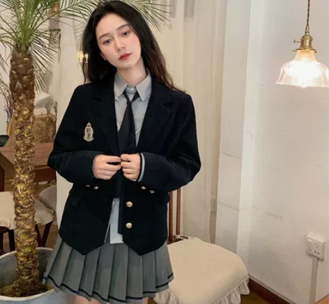 （全套）桃可了◆《海苔》复古日系学院风西装...