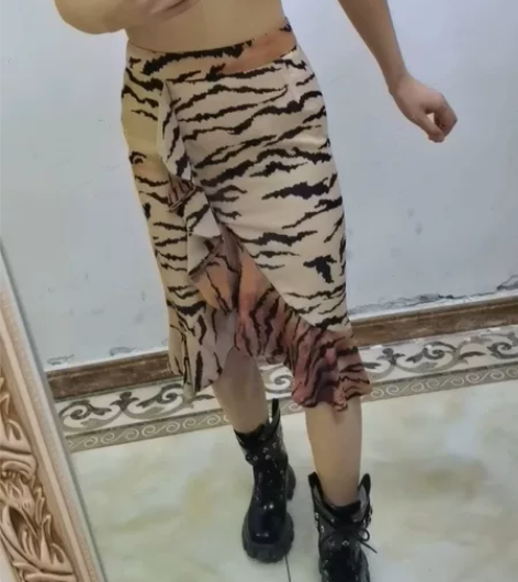 UOOYAA/乌丫2021冬季新款性感虎斑...