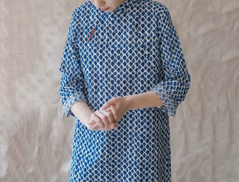 棉麻连衣裙2022新款修身文艺复古原创民族...