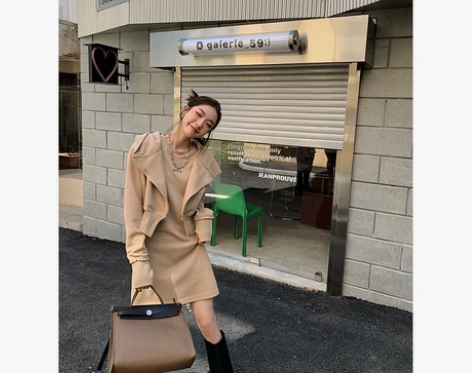 区区欧阳 辣妹登场港风chic慵懒风卫衣外...