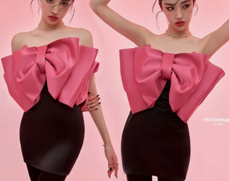 影楼新款复古港风个人写真主题服装女时尚个性...