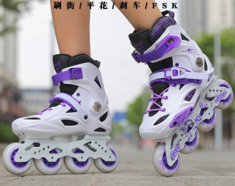 轮滑溜冰鞋女成人专业花式滑冰初学者平花旱冰...