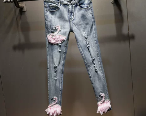 2020春夏女装新款显瘦牛仔小脚裤铅笔女薄...