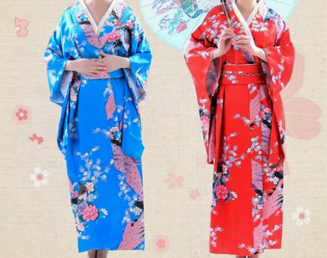 日本樱花振袖和服美少女正装性感情趣改良睡衣...