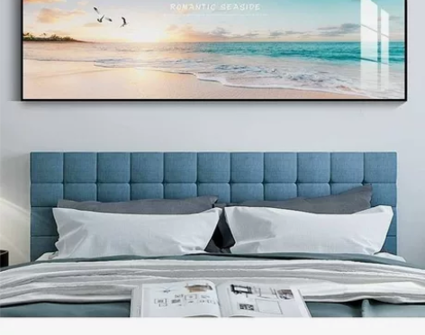 全新 背靠金山客厅装饰画沙发背景墙山水挂画...