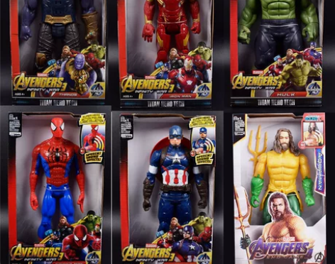 声光版可动绿巨人钢铁侠绿巨人美国队长灭霸公...