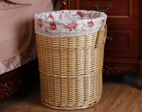 江南竹韵 脏衣桶 竹编柳编藤编脏衣服收纳筐...