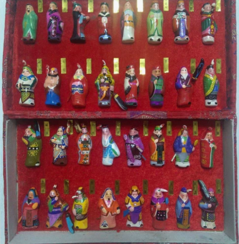 天津泥人张 三国演义人物(共32个) 原盒...