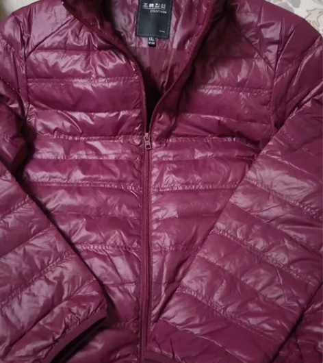 潮流前线男士羽绒服，轻薄款，质量很好，95...