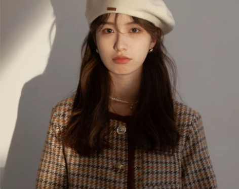 石原里美羊毛贝雷帽女秋冬大头围帽子韩版百搭...