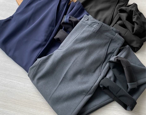 一条过冬！加绒加厚秋冬直筒修身商务休闲裤西...