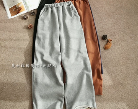 定制粗粝圈棉 通勤气质简约百搭剪边宽松休闲...