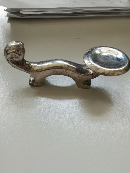 镀铬 实心 小摆件 笔架  低价出不退不换